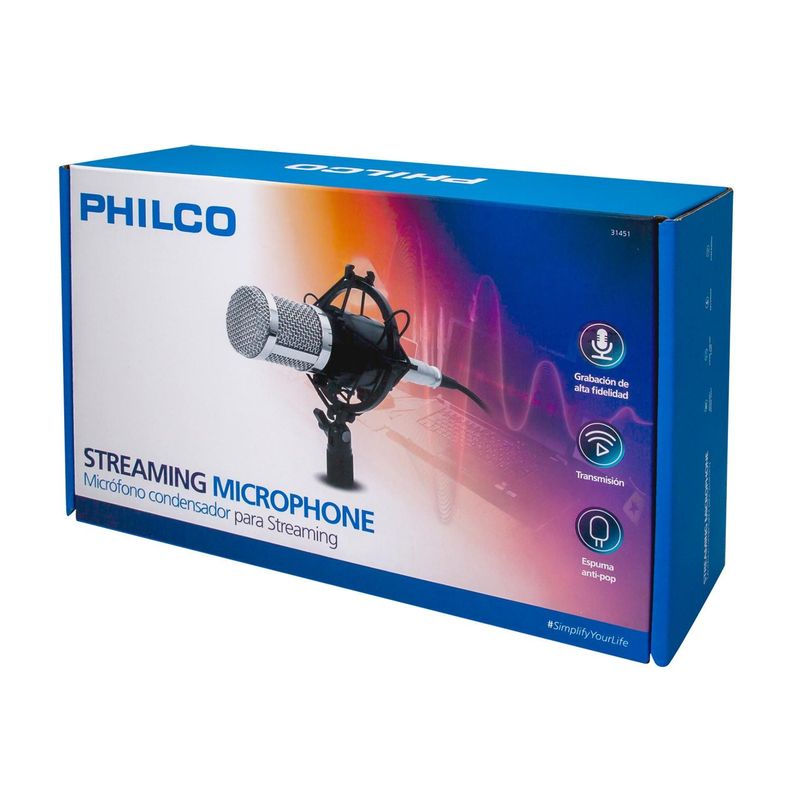 STUDIO MICROPHONE CON SOPORTE HI-FI-0