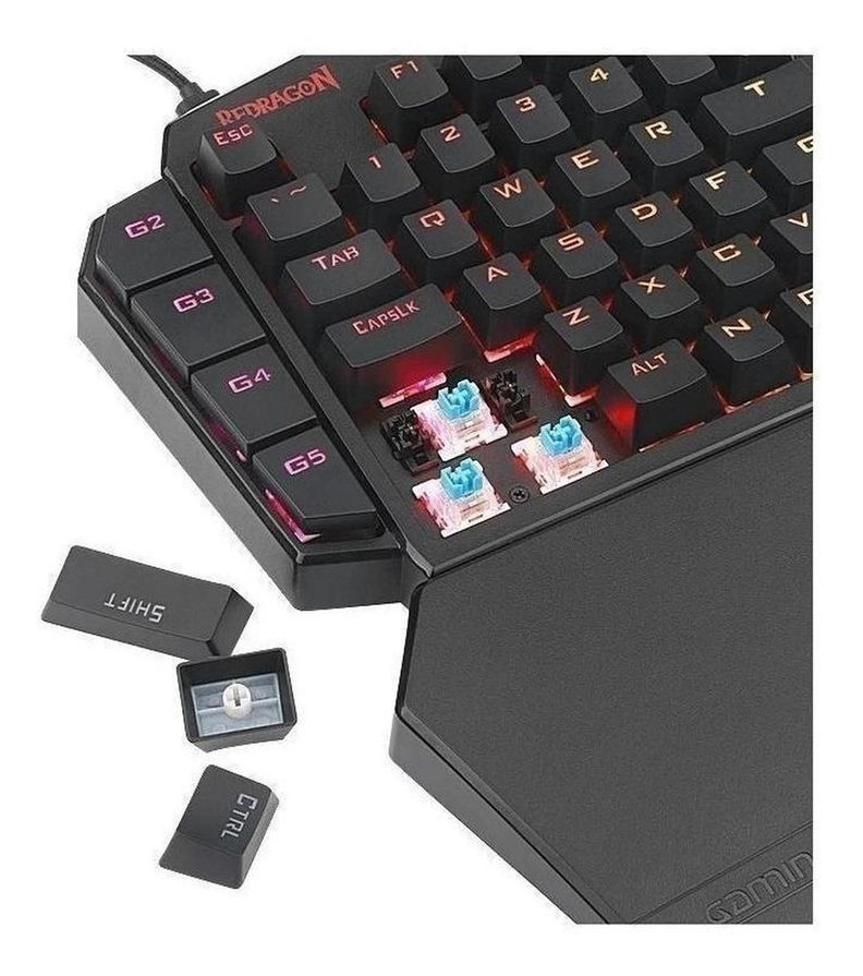 TECLADO MECANICO PARA UNA MANO DITI K585RGB REDRAGON-5