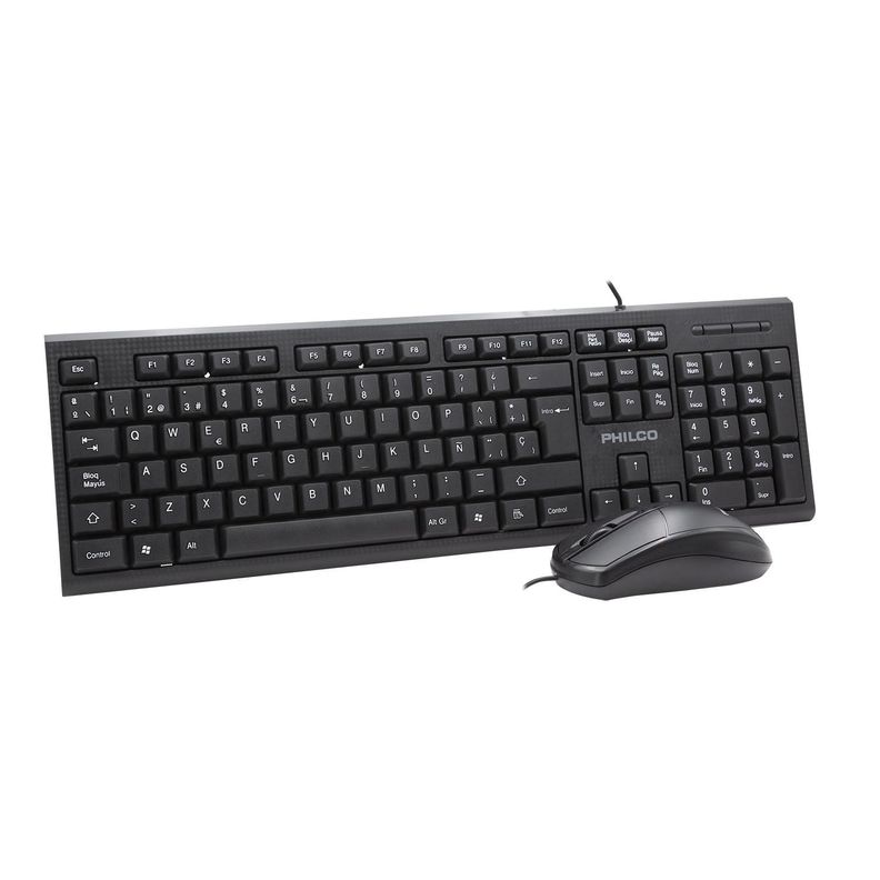 KIT ALAMBRICO TECLADO + MOUSE PHILCO-1