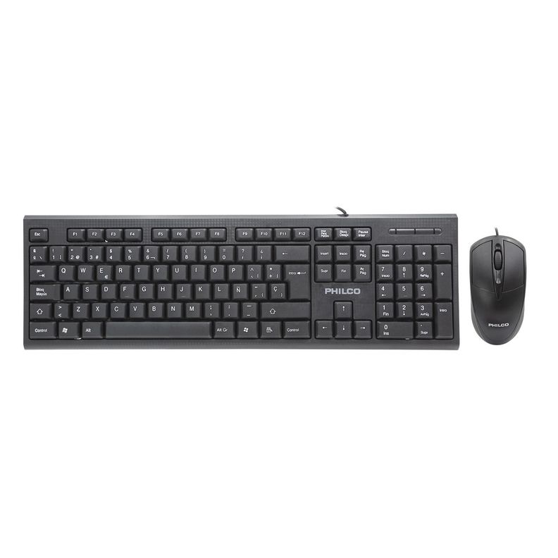 KIT ALAMBRICO TECLADO + MOUSE PHILCO-2