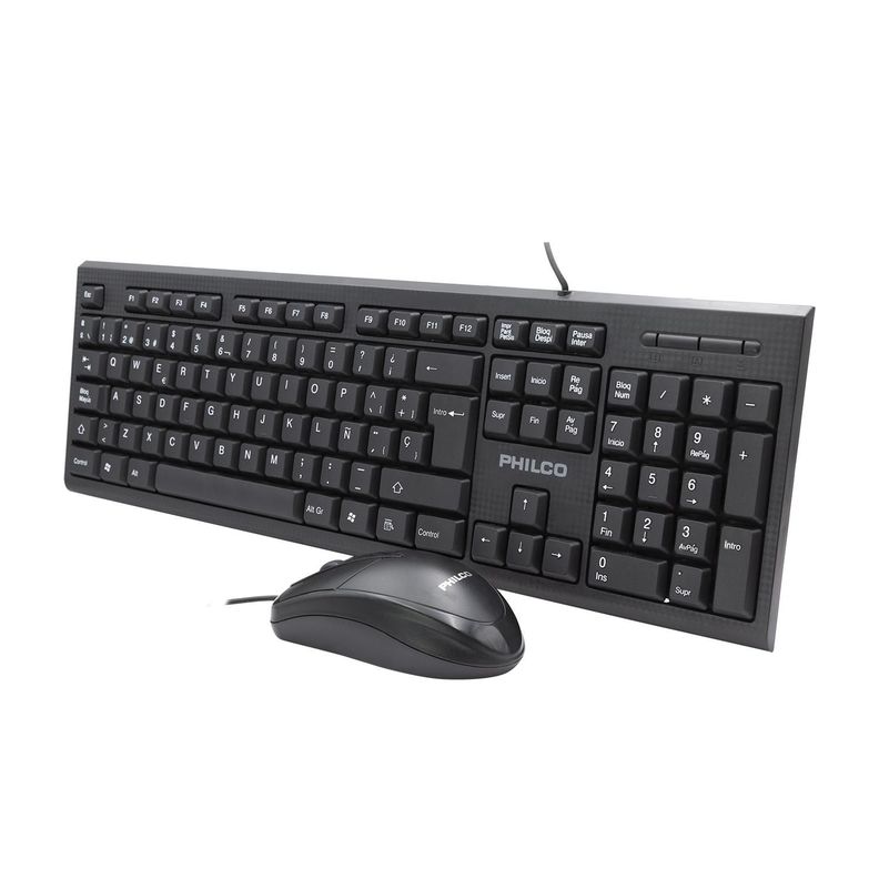 KIT ALAMBRICO TECLADO + MOUSE PHILCO-3