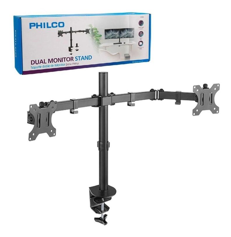 SOPORTE MONITOR DOBLE PARA MESA 13 A 32 PHILCO-0