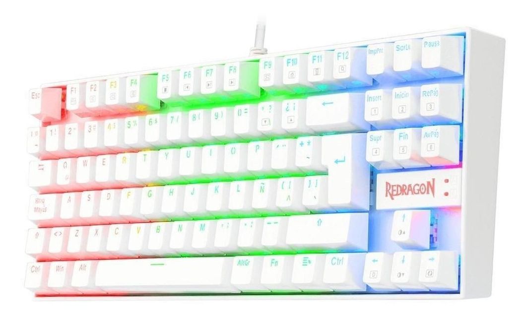 TECLADO GAMER MECANINO RGB KUMARA BLANCO CON LUZ K552W-RGB-SP REGRAGON-1