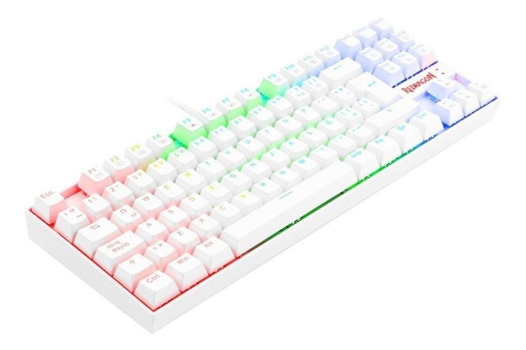 TECLADO GAMER MECANINO RGB KUMARA BLANCO CON LUZ K552W-RGB-SP REGRAGON-2