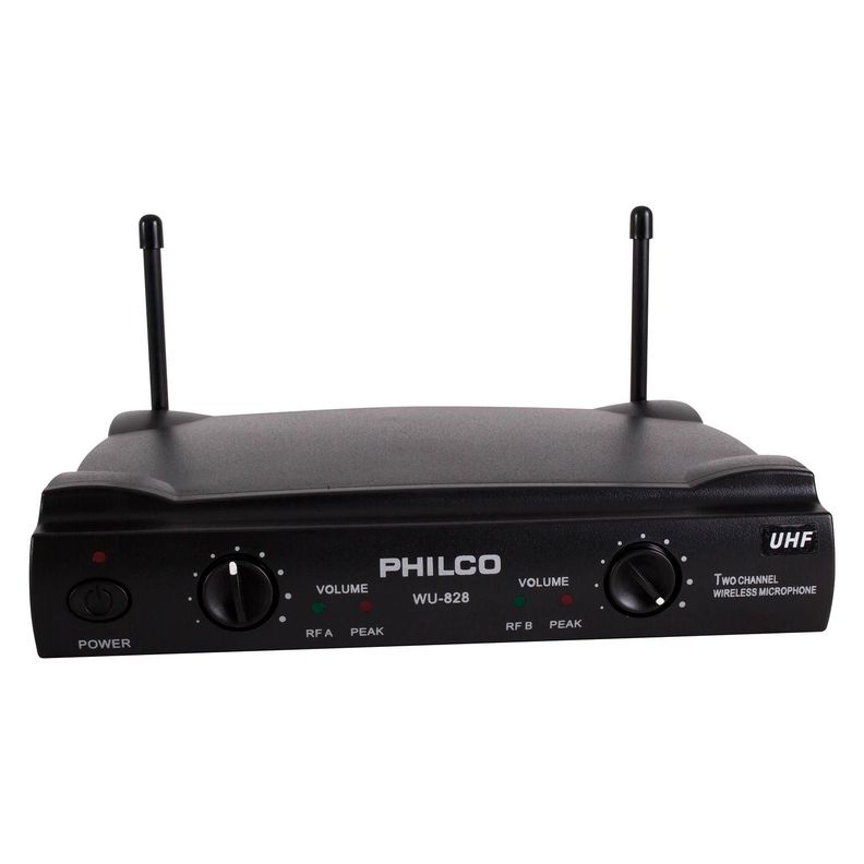 SET 2 MICROFONOS INAL UHF PHILCO-3