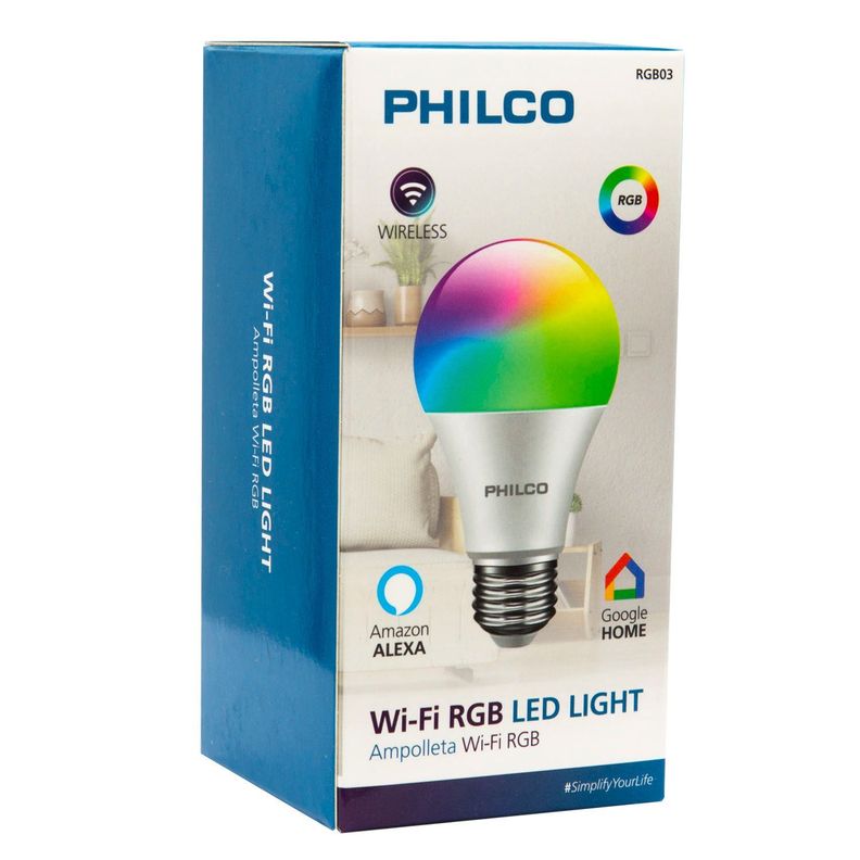 AMPOLLETA LED WI-FI RGB PHILCO-0