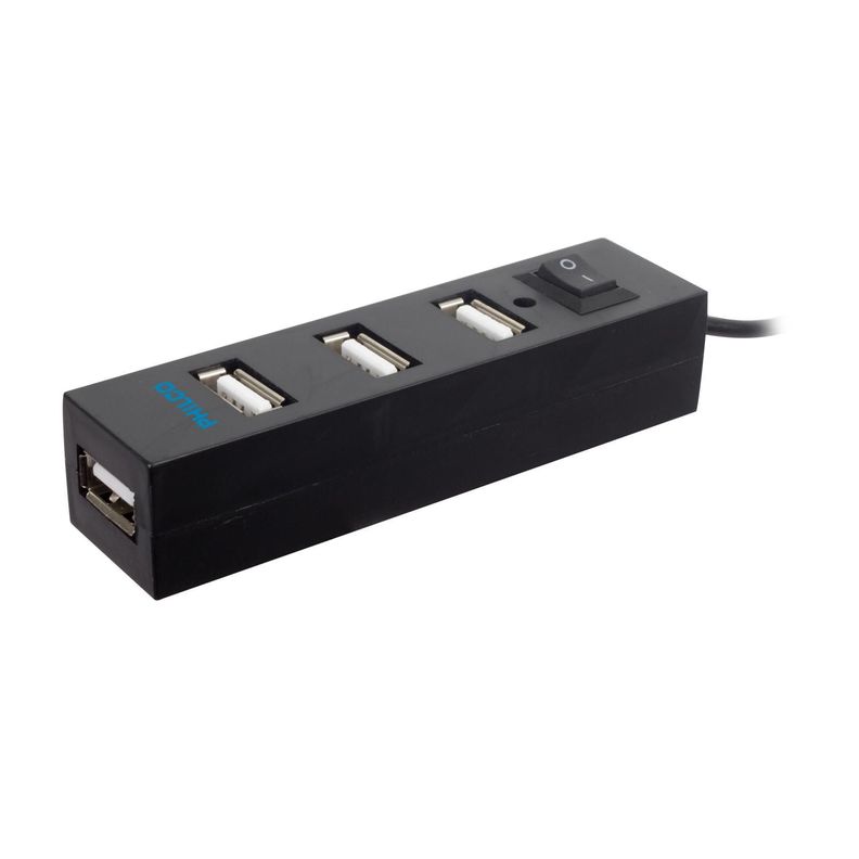 HUB USB 20 4 PUERTOS NEGRO-1