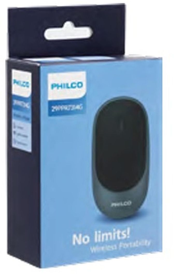 MOUSE INALAMBRICO ERGONOMICO SPK7314 NEGRO PRO 2977773-142283 PHILCO-0