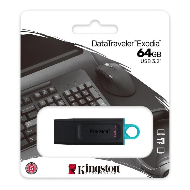 DTX/64GB PENDRIVE EXODIA 3.2 -64GB (740617-309829) KINGSTON-0