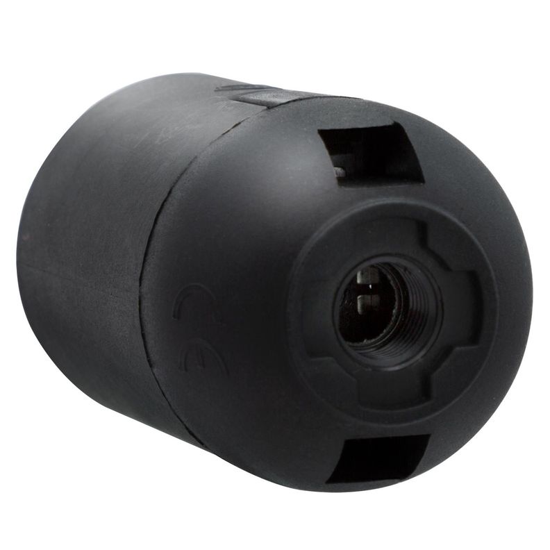 Porta Lamparas E27 Simple 250v 10a Negro Philco-3