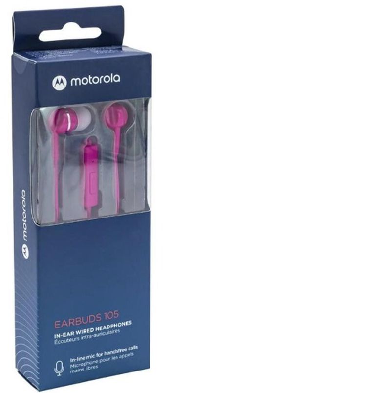 AUDIFONO EARBUDS 105 M/LIBRES PINK MOTOROLA-0