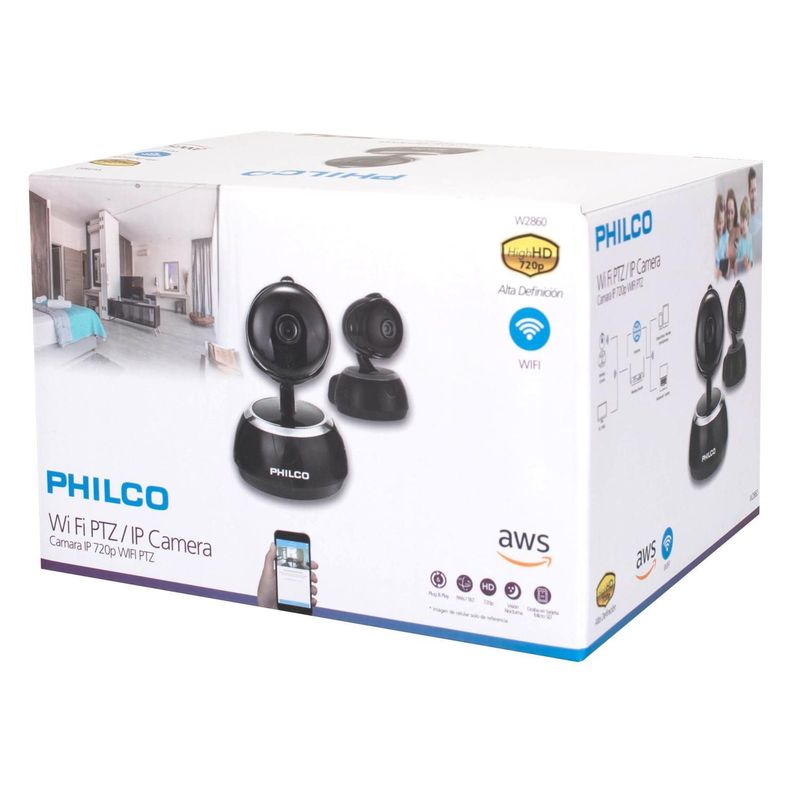 CAMARA IP 720p WIFI PTZ W2860 PHILCO-0