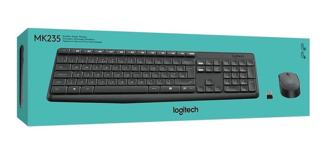 KIT TECLADO/MOUSE INALAMBRICO MK235 NEGRO 920--007901 LOGITECH-1
