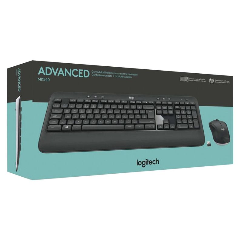 Kit De Teclado Y Mouse Inalámbrico Logitech Mk540-1