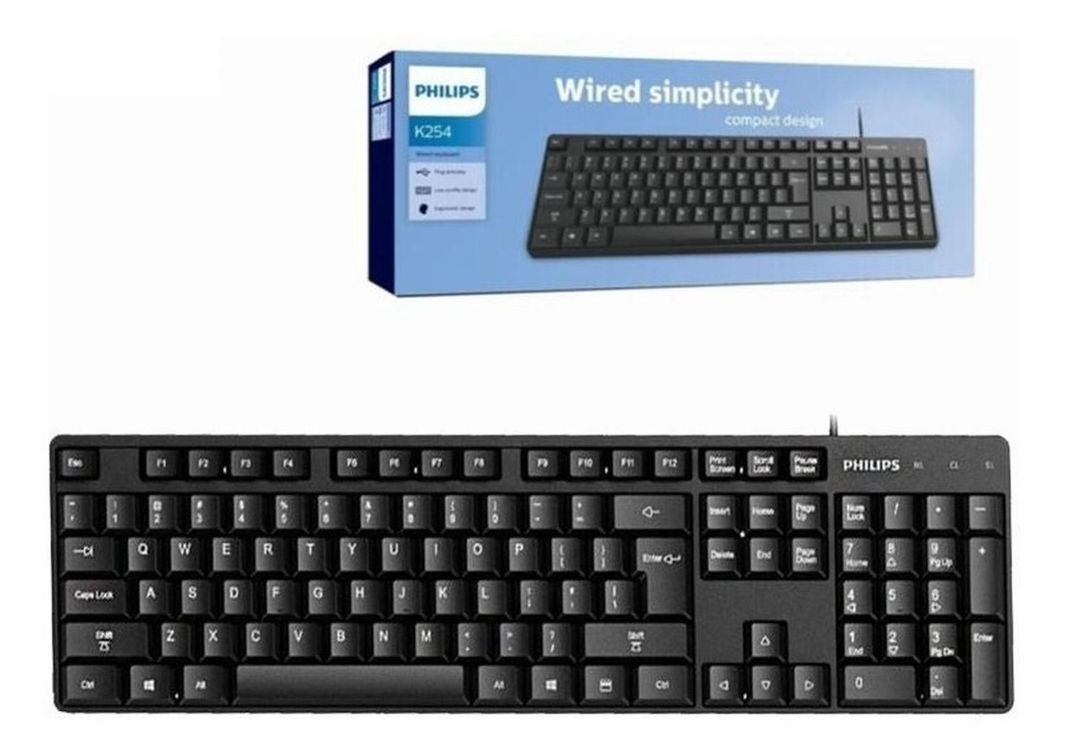 Teclado Alambrico K254 PHILIPS-0