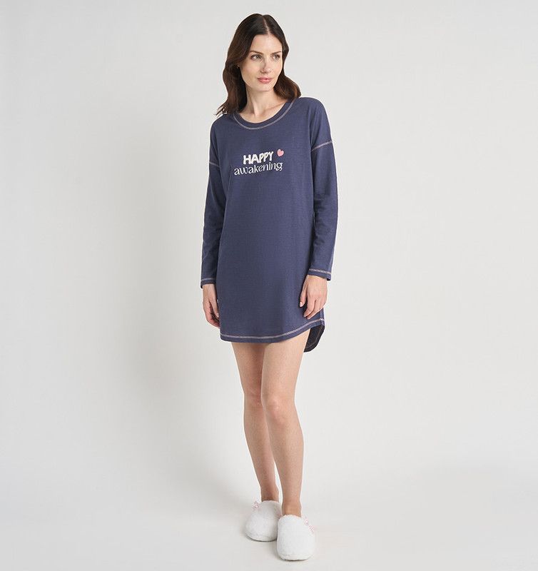 CAMISOLA MUJER BARBIZON LUPE AZUL