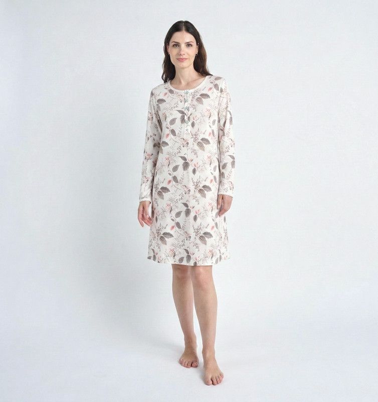 CAMISA MUJER BARBIZON CUORE IVORY
