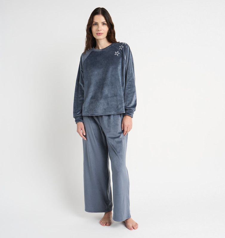 PIJAMA MUJER BARBIZON ELISA AZUL