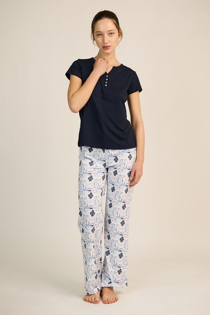PIJAMA MUJER BARBIZON KATE AZUL