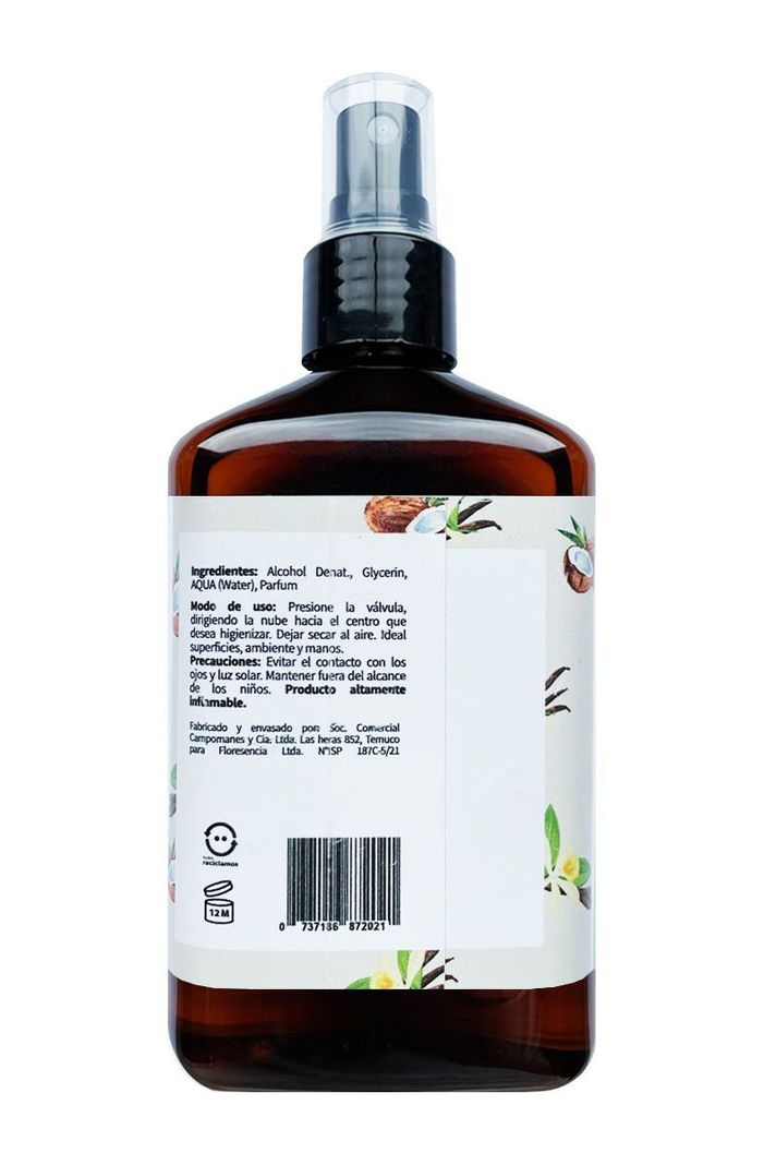 Higienizante de manos natural Vainilla y coco-2