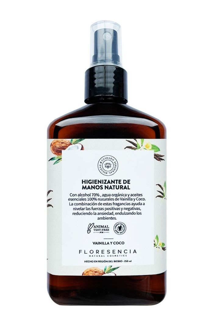 Higienizante de manos natural Vainilla y coco-1