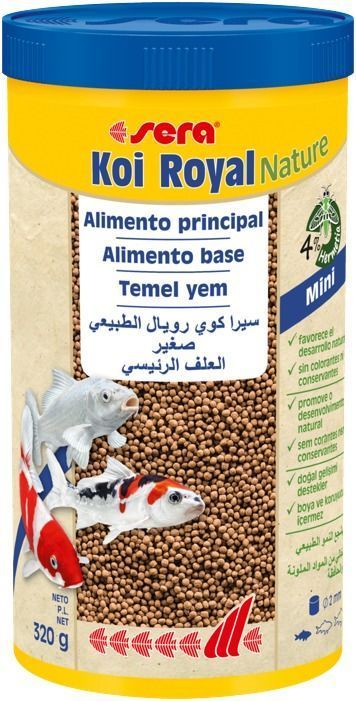 Alimento Peces Koi Y Carassius Sera Koi Royal Mini 1000ml - 320 gr-0