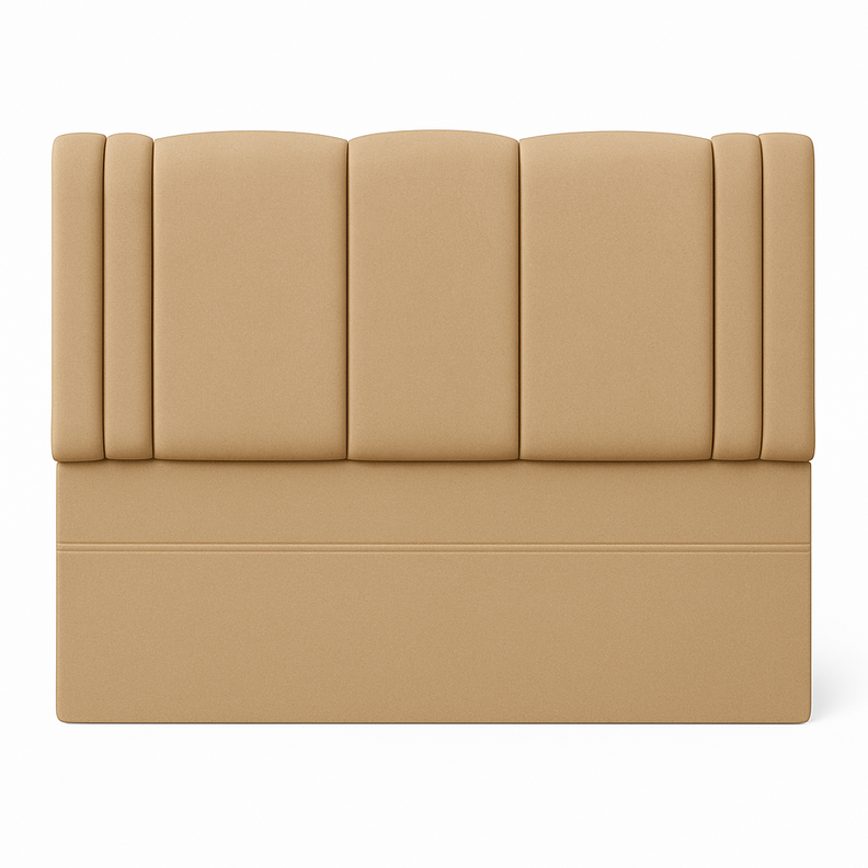 Respaldo De Cama 2 Plazas Milano Beige