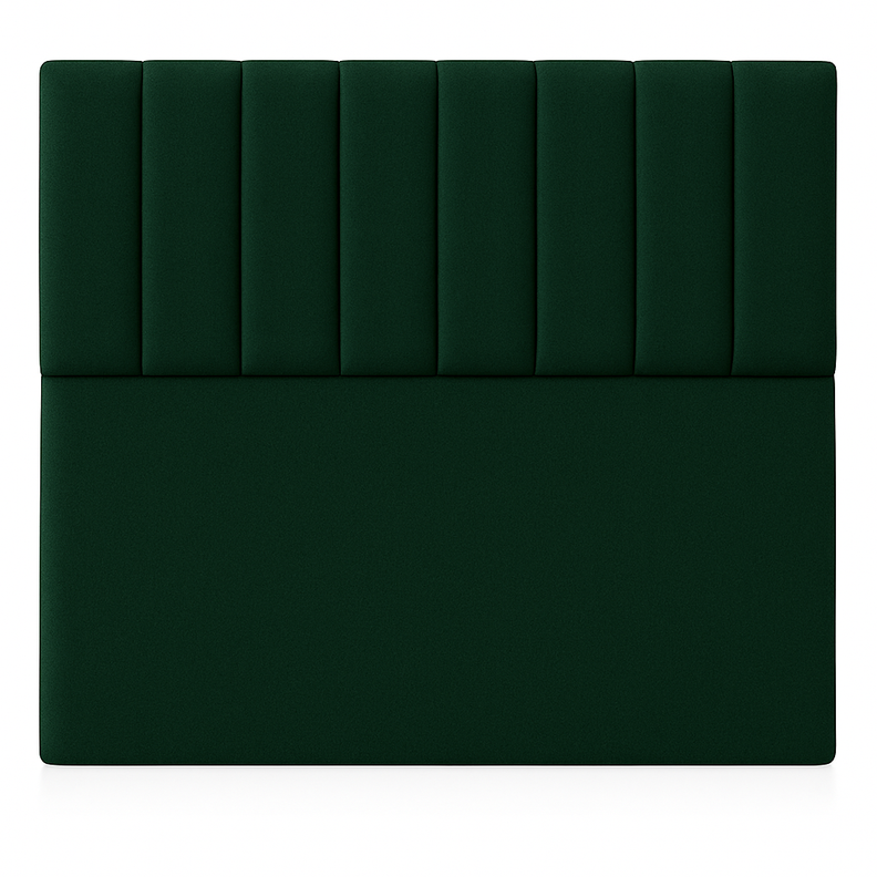 Respaldo De Cama 2 Plazas Turin Verde Botella