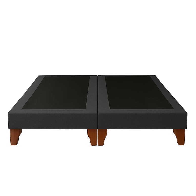 Base De Cama 2 Plazas Gris Plomo
