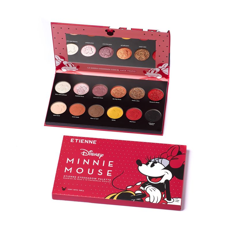 Paleta de Sombras Minnie Mouse 12 Colores Etienne-0