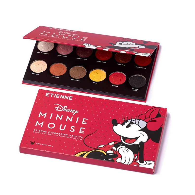 Paleta de Sombras Minnie Mouse 12 Colores Etienne-3