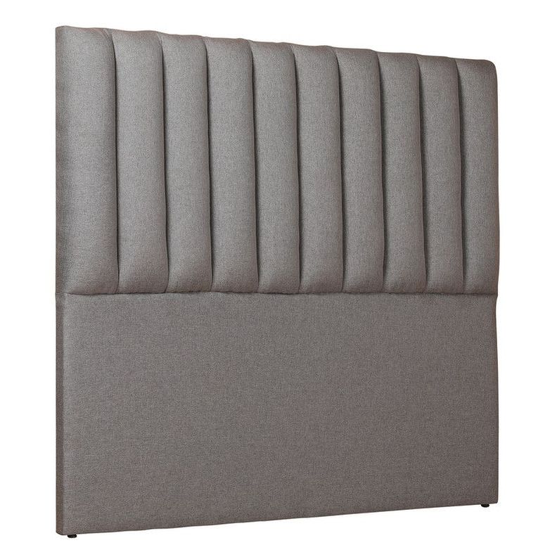 Respaldo Tubular Vertical Gris 2 Plazas