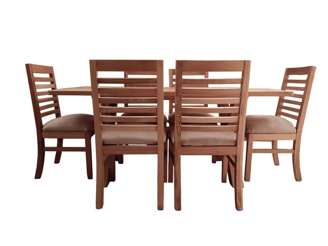 Comedor Cruz 6 silla Palillo Beige-1