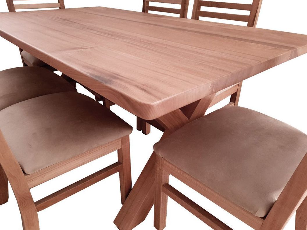 Comedor Cruz 6 silla Palillo Beige-2