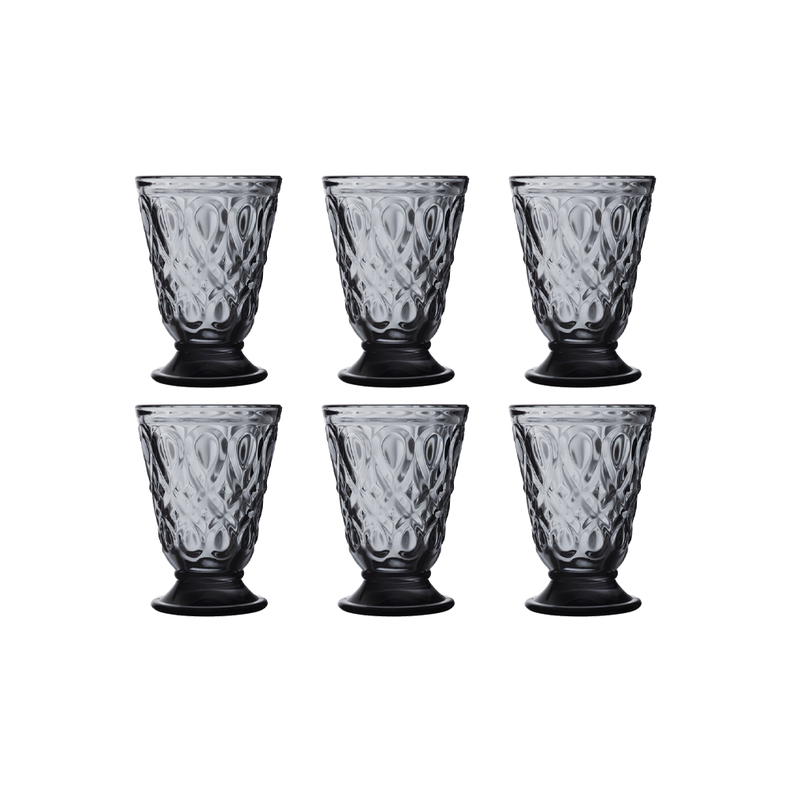 SET 6 VASOS LYONNAIS GRIS 200ML-2
