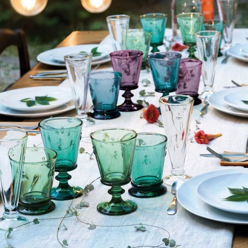SET 6 VASOS ABEJA ESMERALDA 260ML-2