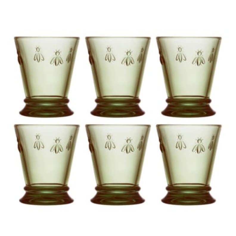 SET 6 VASOS ABEJA OLIVA 260ML-2