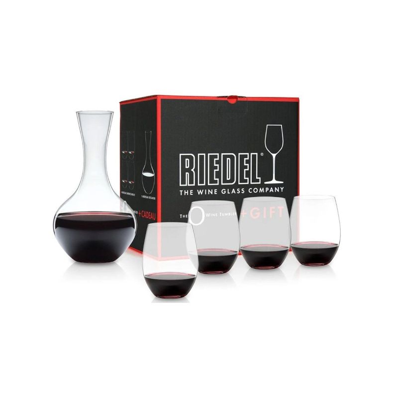Set 4 Copas Cristal más Decantador Riedel-1