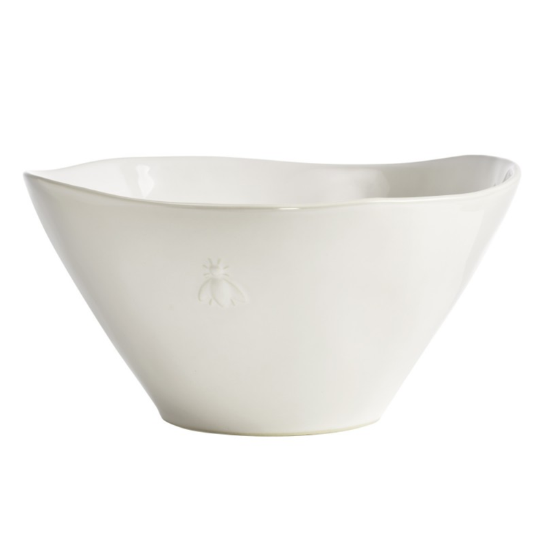 ENSALADERA 28CM CERÁMICA BLANCA ABEJA-0