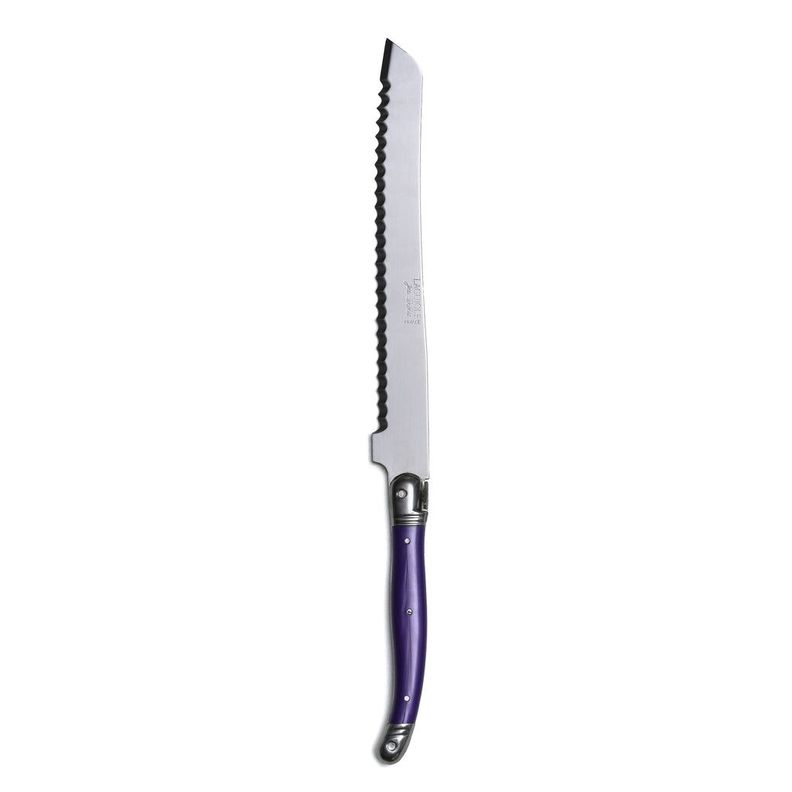 Cuchillo pan morado fruity Laguiole Jean Dubost - sin caja-0