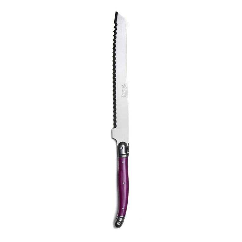 Cuchillo pan rosado fruity Laguiole Jean Dubost - sin caja-0
