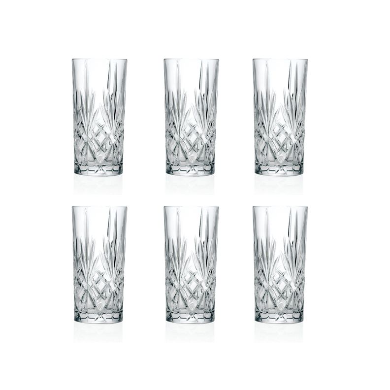 SET 6 VASOS LONGDRINK MELODIA RCR-1