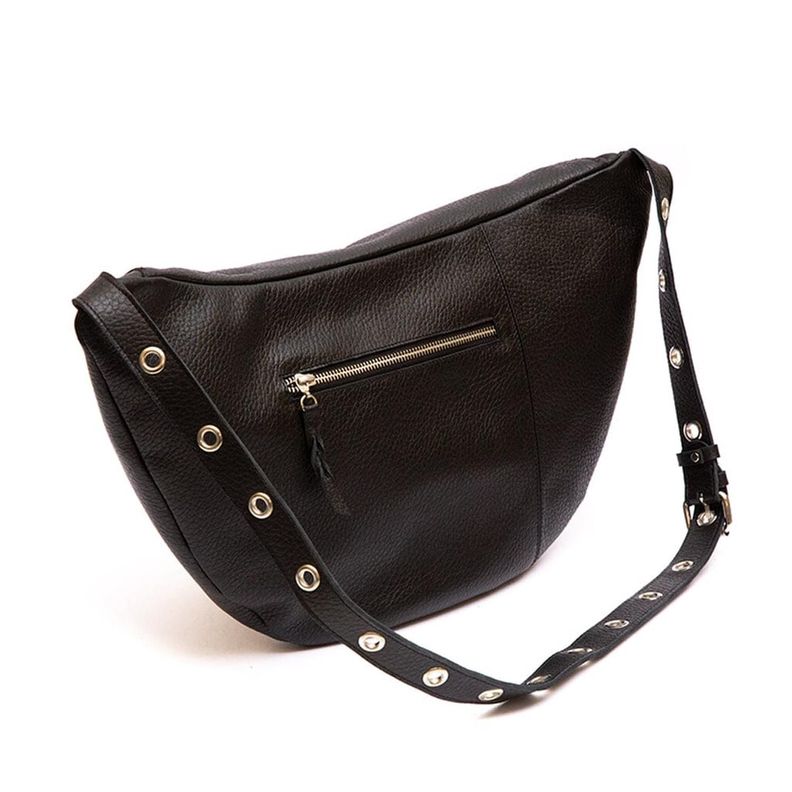 Banano Mujer De Cuero Atenea C1 Negro-4
