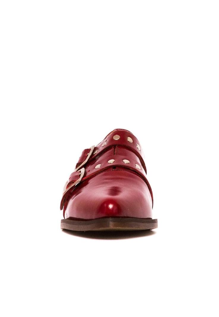 Zapato Mujer De Cuero Juana C2 Burdeo-2