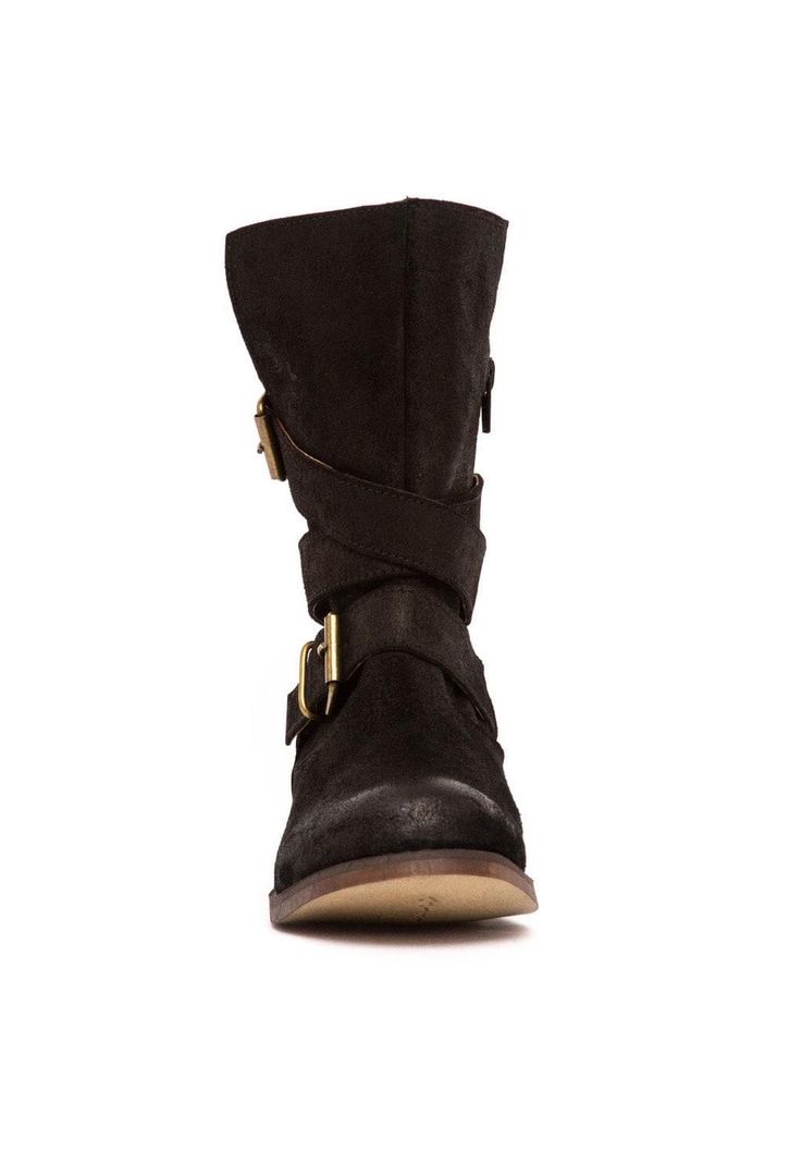 Bota Mujer De Cuero Paola C4 Negro -2