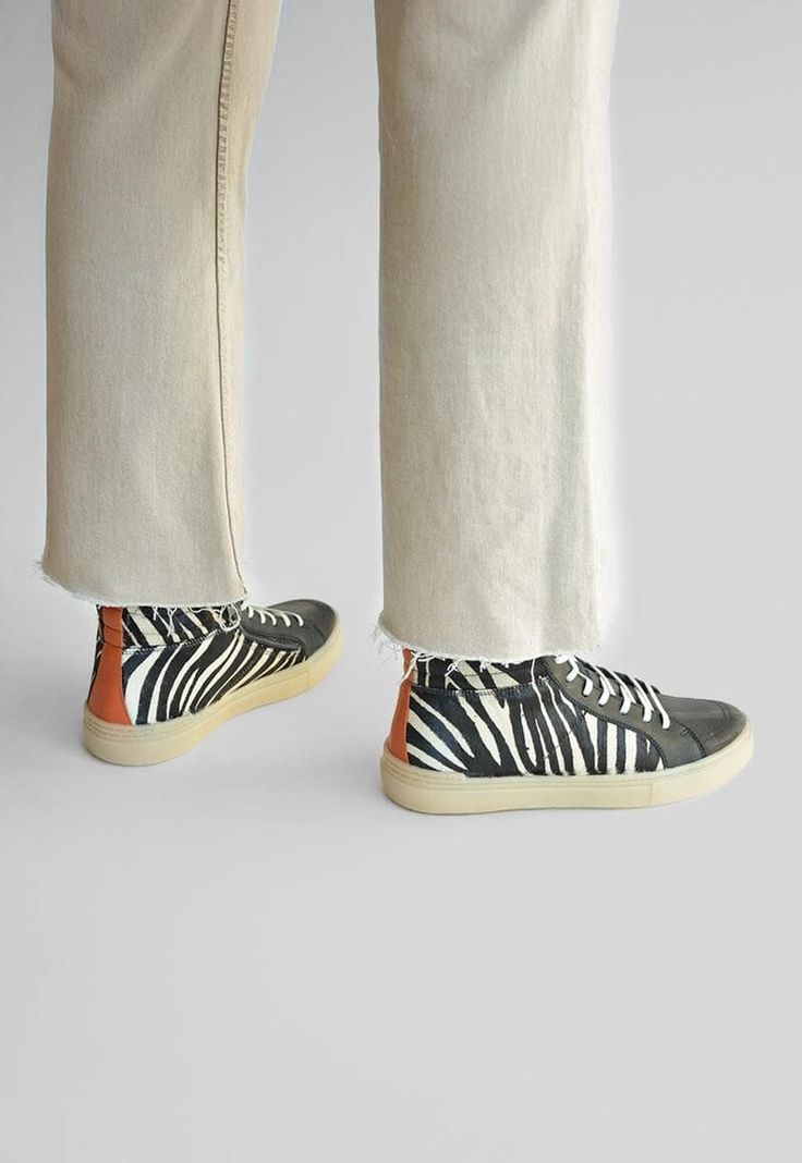 Zapatilla Mujer De Cuero Miriam C2 Zebra-5