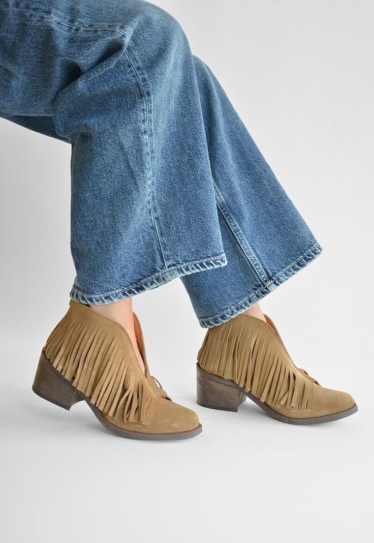 Botin Mujer De Cuero Jane C2 Taupe-1