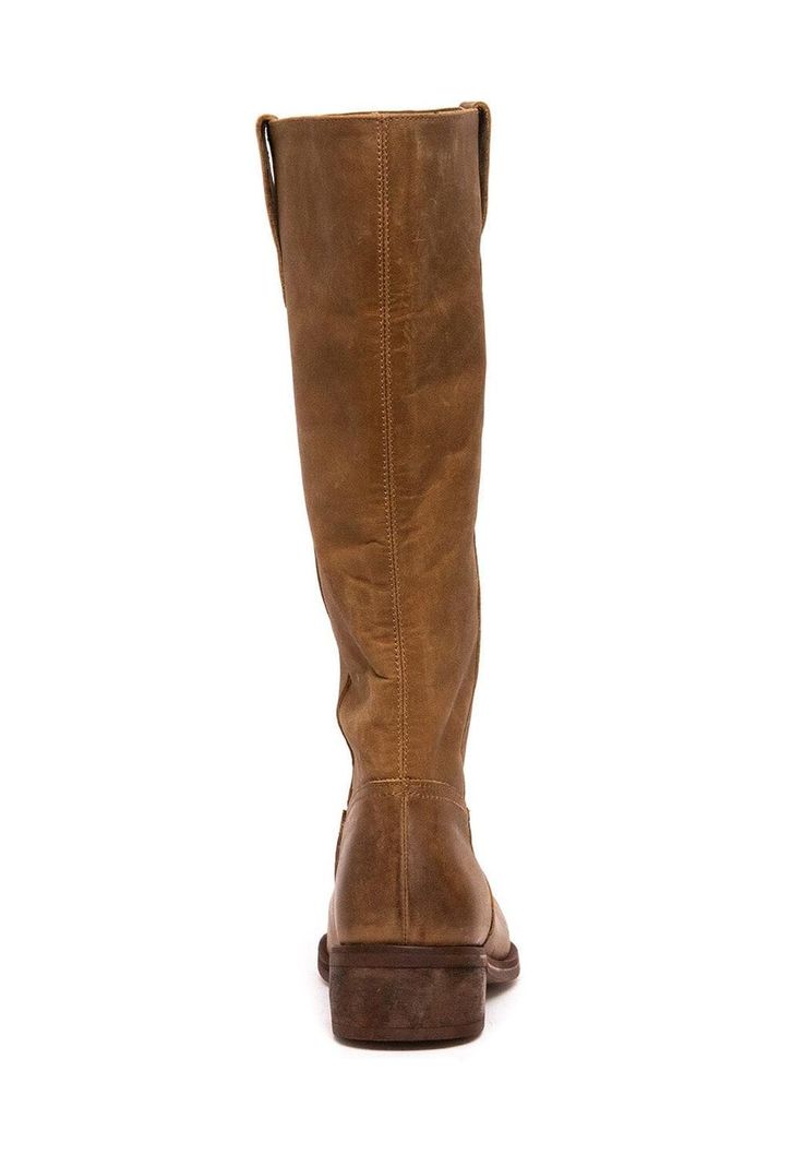 Bota Mujer De Cuero Fatima Taupe C2-3