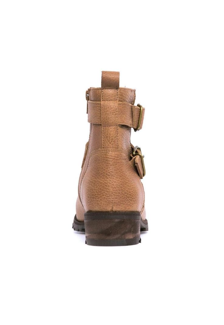Botin Mujer De Cuero Sally C2 Camel -3