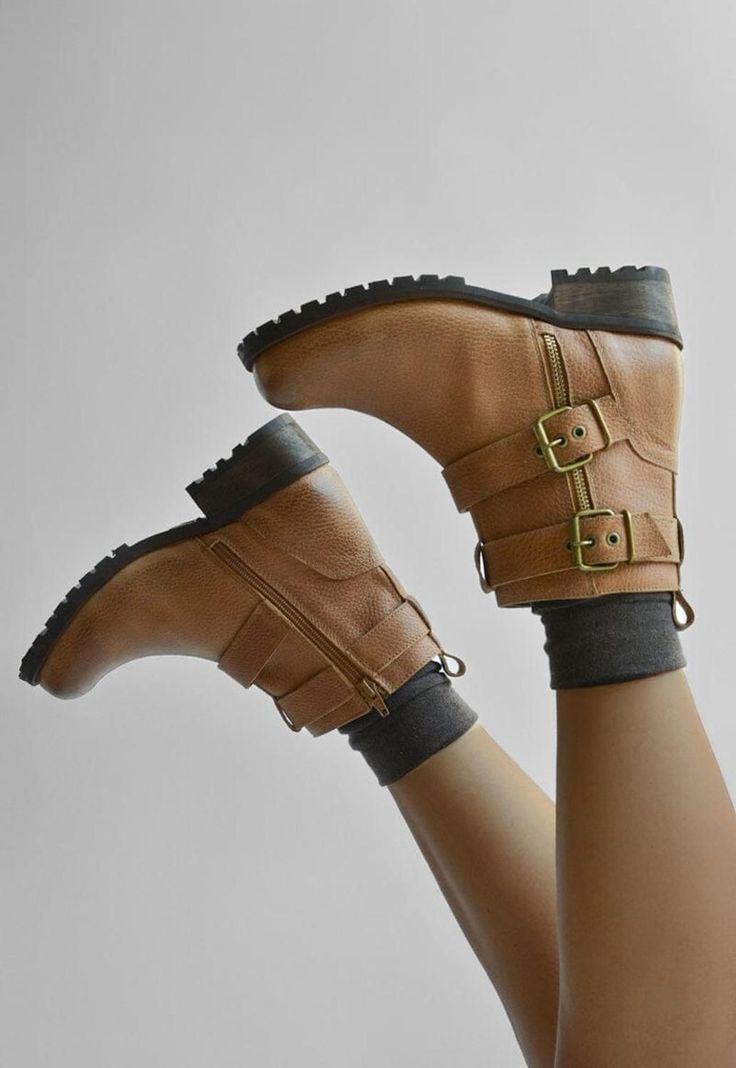 Botin Mujer De Cuero Sally C2 Camel -5
